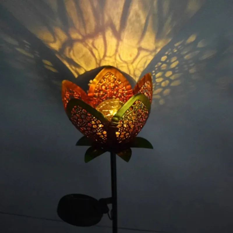 Solar Garden Light Lotus Flower – Decorative LED Outdoor Lighting for Garden and Yard