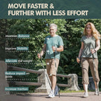Foldable trekking poles for hiking & outdoor adventures