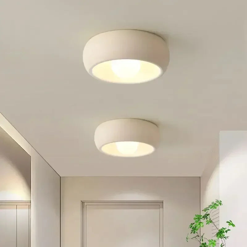 Japanese Wabi-Sabi Round Ceiling Lamp LED
