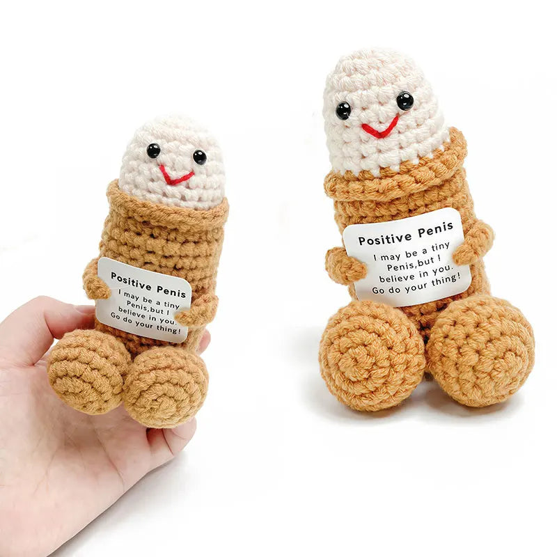 Emotional Support Adult Humor Crochet Doll