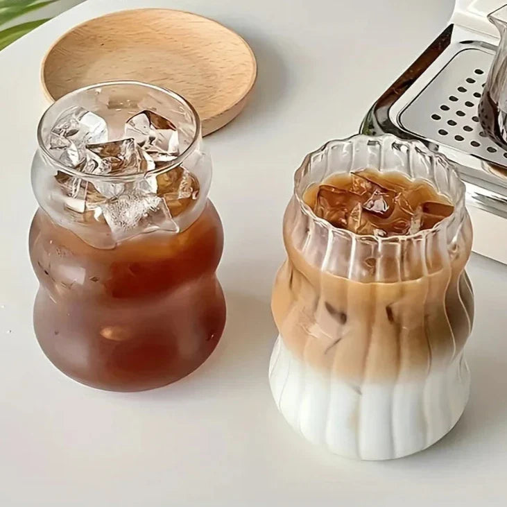 Heat Resistant Ribbed Tumbler 4-Piece Set