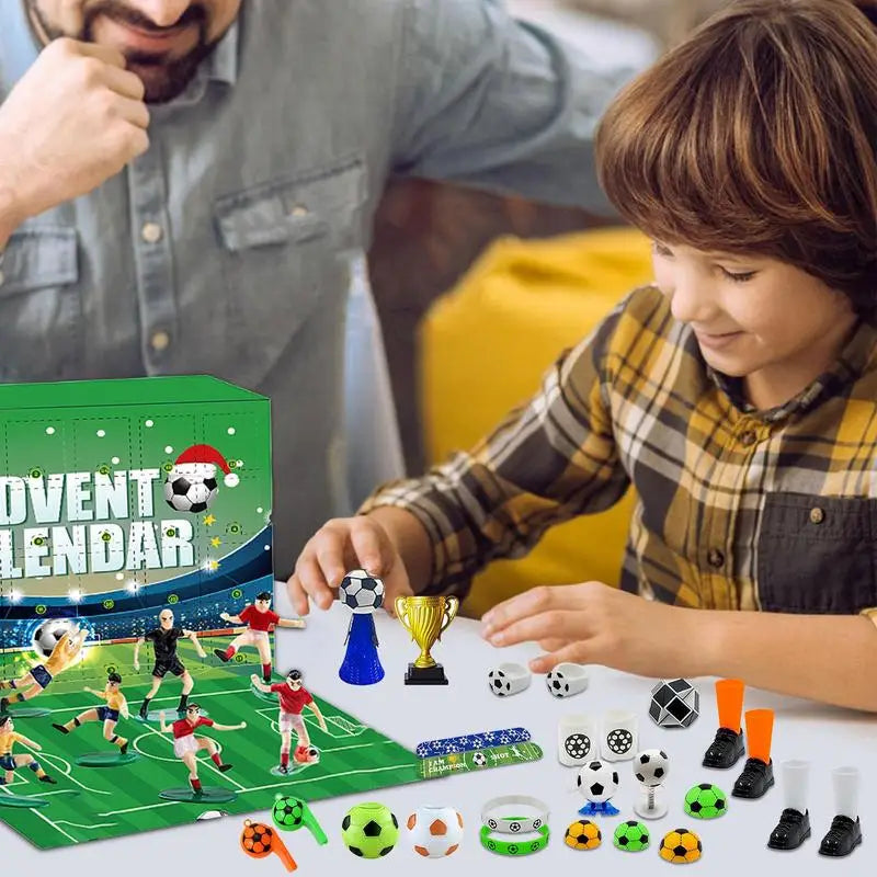 MatchBox – Advent Calendar for Boys and Girls with Stadium Building Set