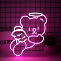 Charming Bear Neon Light with Dimmer - USB Powered Wall Decor