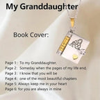 Memory Book Hanger Necklace – Symbolic Jewelry with Loving Message