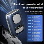 CoolBelt Mini Hip Fan | Portable & Bladeless | LED Display & 12 hrs Runtime | Rechargeable via USB-C