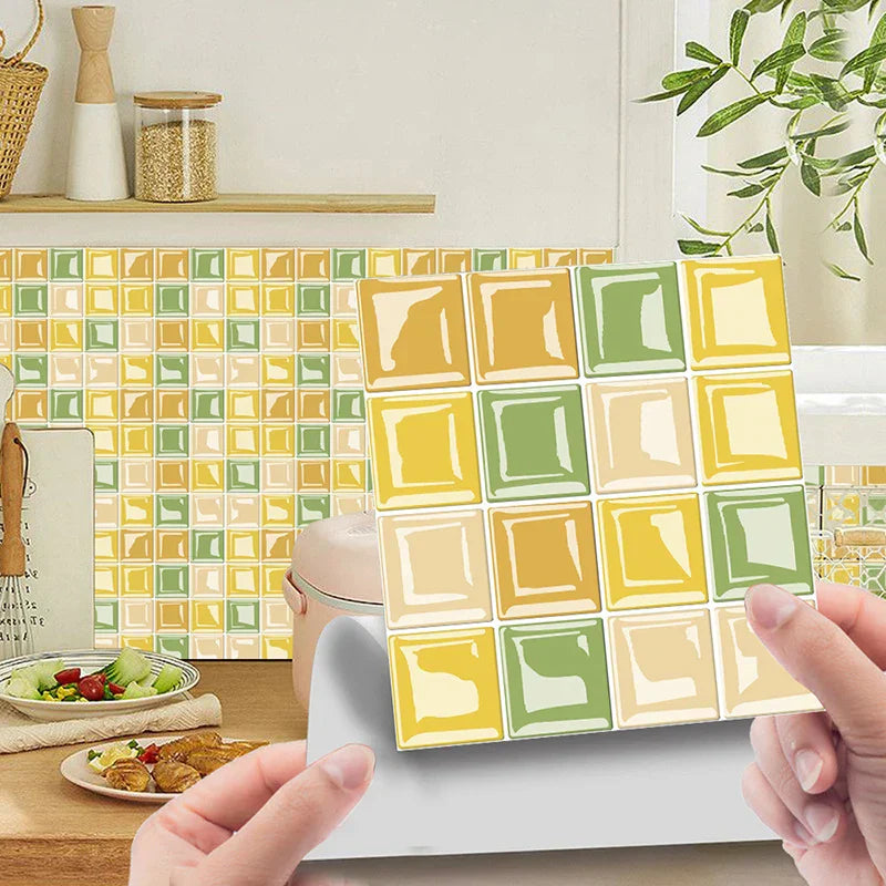 DecoMosaic 3D Mosaic Wall Tile Stickers