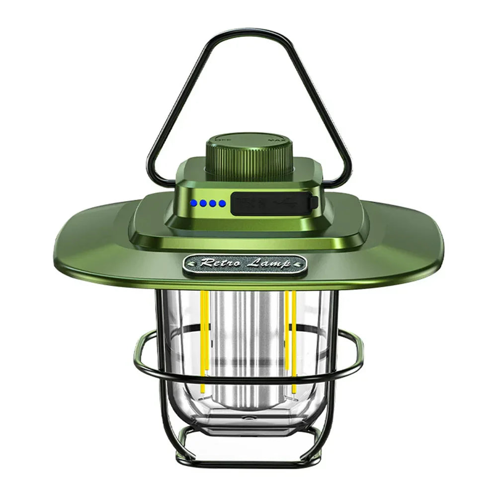 Retro Rechargeable LED Camping Lantern - NostalgiaGlow