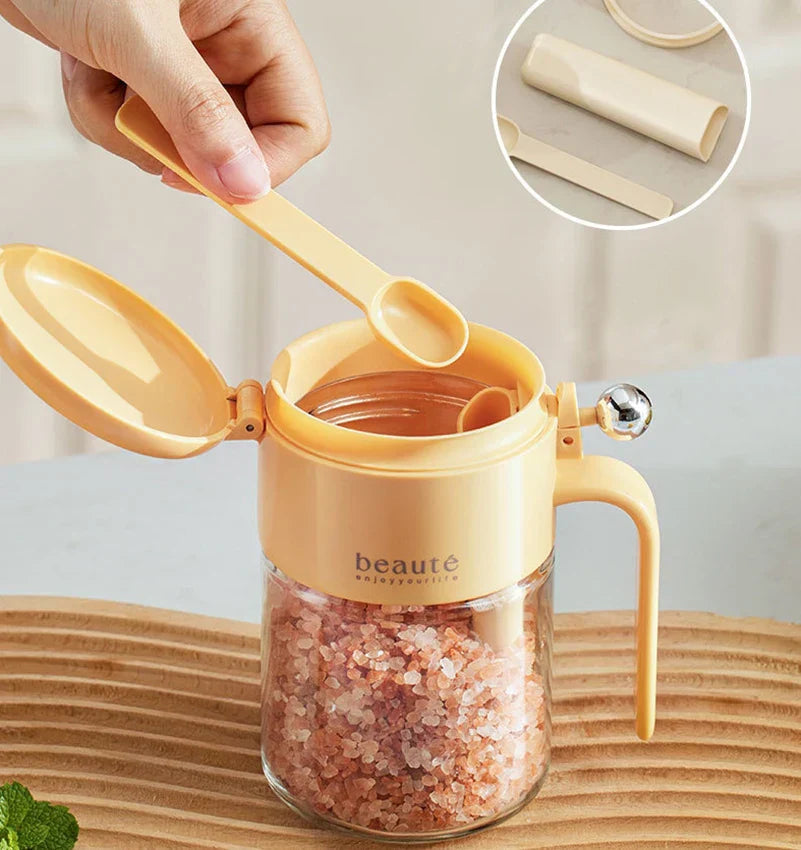 Moisture Block Glass Seasoning Jar