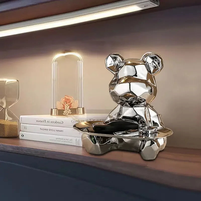 Geometric Bear for stylish organization and storage