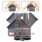 Precision 90° Stainless Steel Corner Clamp for Woodworking