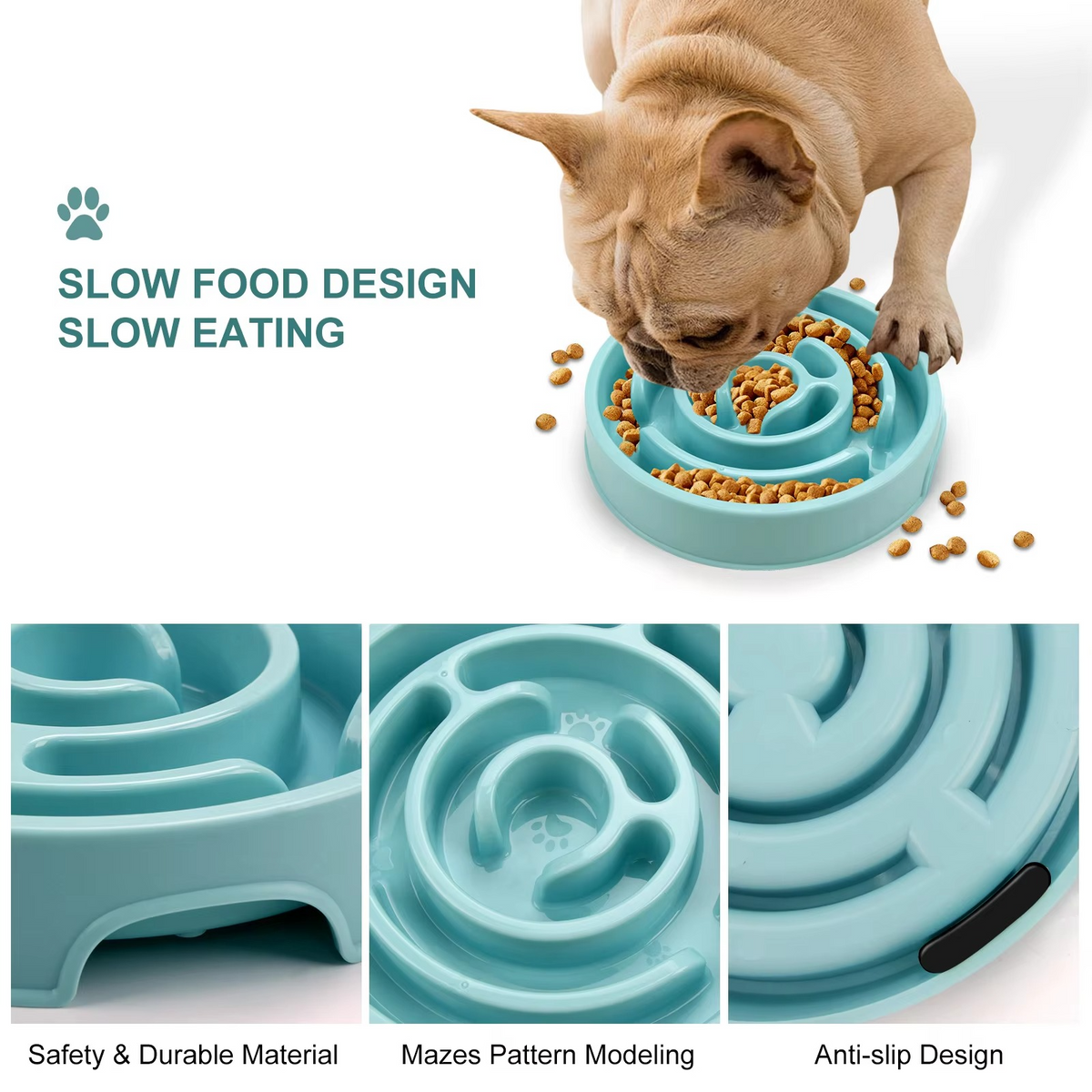 Ultimate Pet Slow Feeder Bowl – Secure and Robust for All Pet Sizes