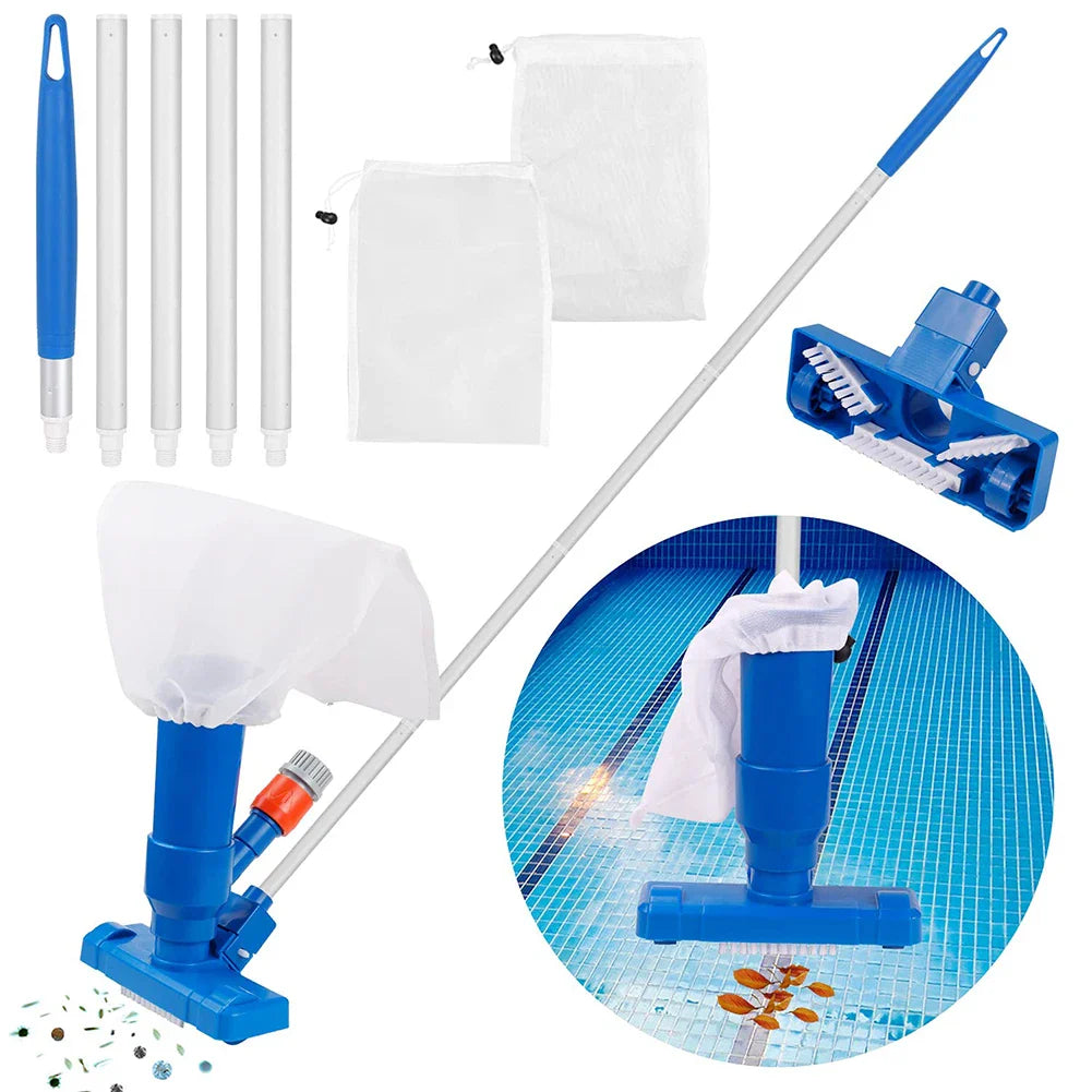 AquaRein Pool & Pond Vacuum Set | Underwater Vacuum Cleaner | Incl. EU Plug | For Pools & Aquariums