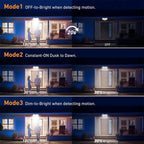 LumaXpert 234 | Solar Outdoor Spotlight with Motion Sensor | 3 Light Modes & Remote Control | IP65 Waterproof