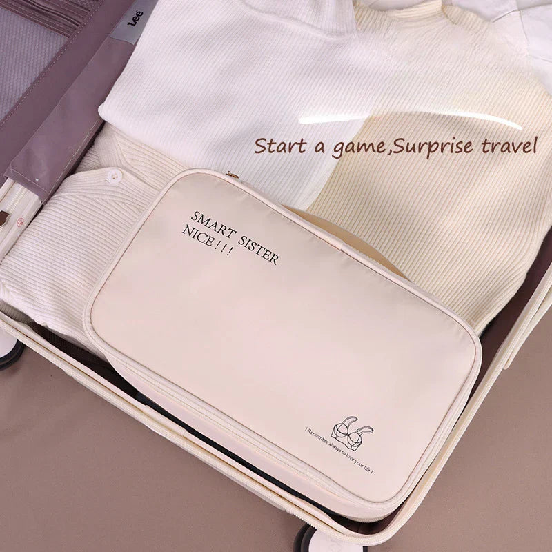 Travella Laundry Organizer | 2 Compartments & Compact | For Underwear & Socks | Light & Sturdy