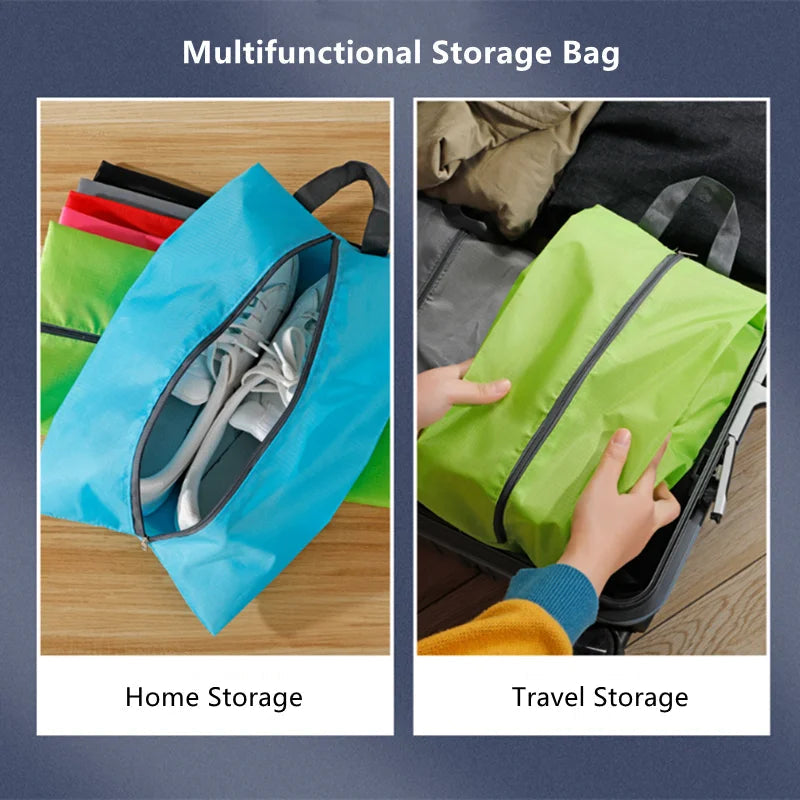 PACKSHOES Travel Shoe Bag | Water Repellent & Dustproof | With Zipper | Available in 3 Sizes & 6 Colors