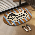 Tufted Dachshund Bathroom Mat