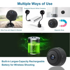Mini 1080p HD Wireless Security Camera with Night Vision and Audio