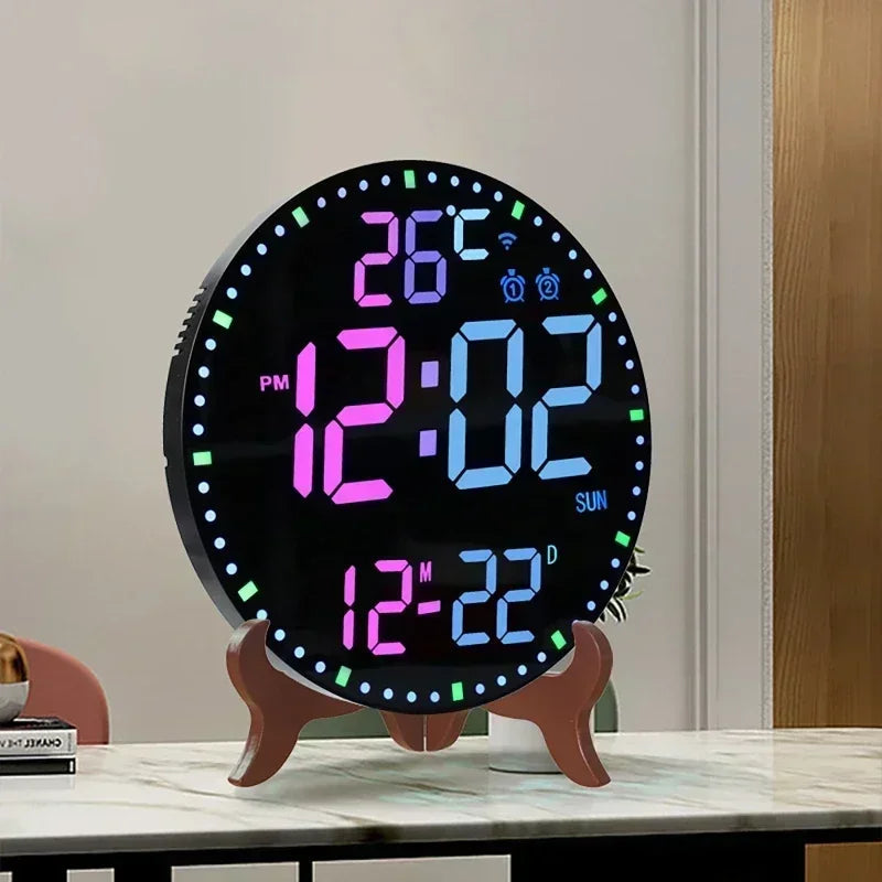 WiFiTime Clock - Smart LED Wall Clock with Calendar
