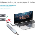 Thunderbolt 3 USB-C Hub with HDMI, PD, SD/TF for MacBook Air M1 and iPad Pro