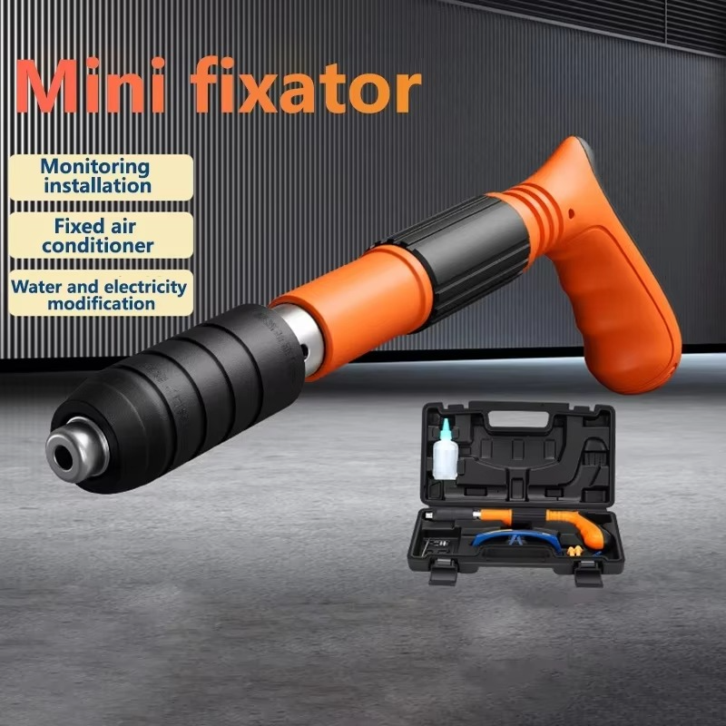 Versatile High-Precision Manual Nail Gun with Nails - Ideal for Woodworking and Concrete Decoration