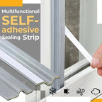 FlexiSeal Sealing Tape | Self-adhesive & Cuttable | Noise Protection & Thermal Insulation | 0–20 mm