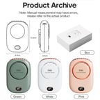 VENTIWISE Mini Fan | 3-Speed Turbo | LED Display & Battery 2000 mAh | Compact & Rechargeable
