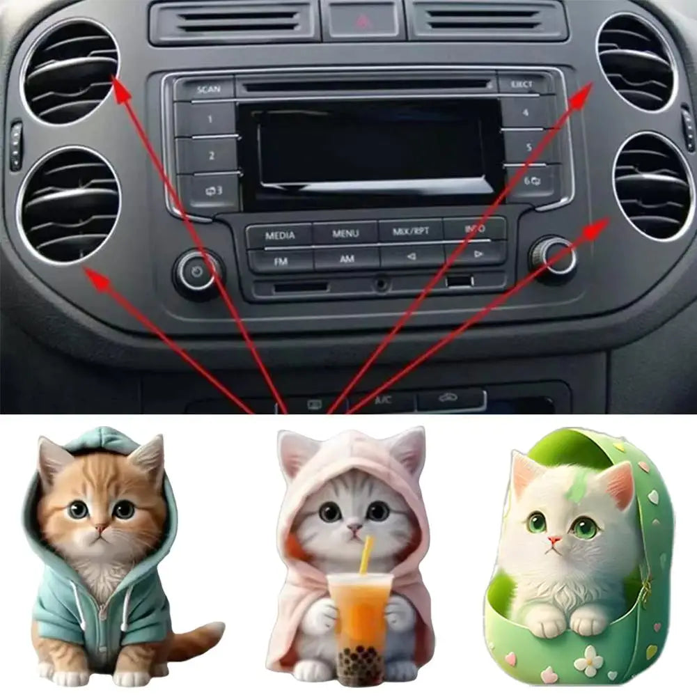 Cool Hoodie Cat Clip-On Car Freshener