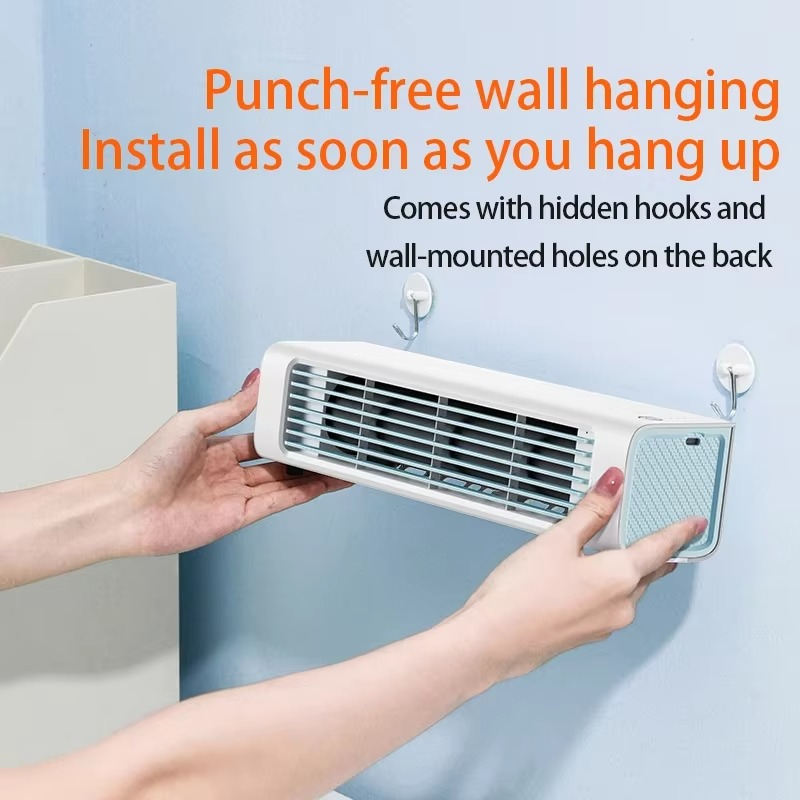 Ultra-Quiet Wall-Mounted Bladeless Fan - Powerful & Compact Air Cooler for Home and Office