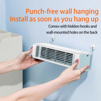 Ultra-Quiet Wall-Mounted Bladeless Fan - Powerful & Compact Air Cooler for Home and Office