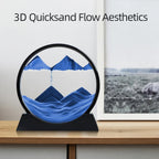 3D Sand Picture Aurelia Flow | Moving Sand Art in Glass | Relaxation & Decoration | Round Design