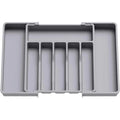 Modulora Cutlery Drawer Insert | Expandable Cutlery Organizer | Adjustable Storage System Made of PP | 38×35 cm
