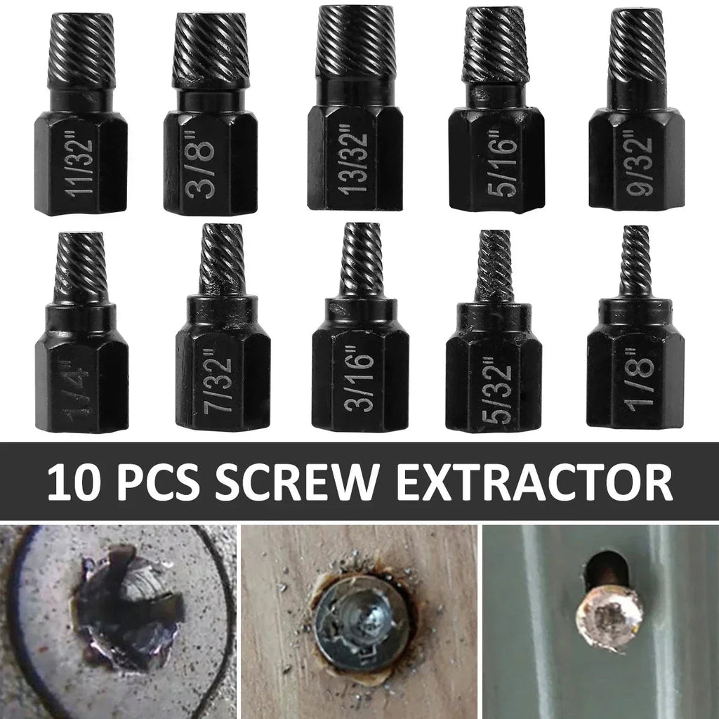 Damaged Screw Extractor Set