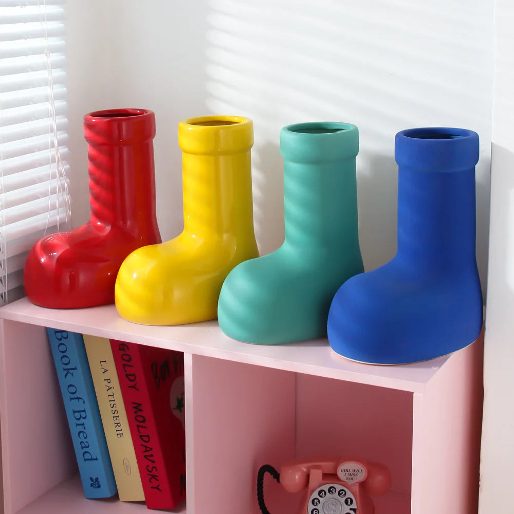 Ankle Boots Vase