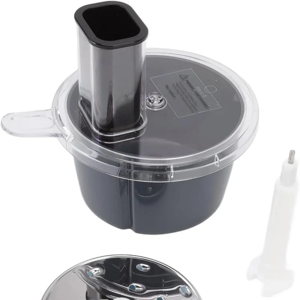 MixWerk Thermomix Cutting Set for TM6 & TM5 | Vegetable Cutter & Grater | Slicer Attachment for Radishes & Sweet Potatoes | Accessories with Container