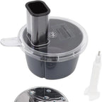 MixWerk Thermomix Cutting Set for TM6 & TM5 | Vegetable Cutter & Grater | Slicer Attachment for Radishes & Sweet Potatoes | Accessories with Container