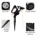 Solar-spotlight LumiFokus | LED garden spotlight | IP65 waterproof | For trees, paths & landscape lighting