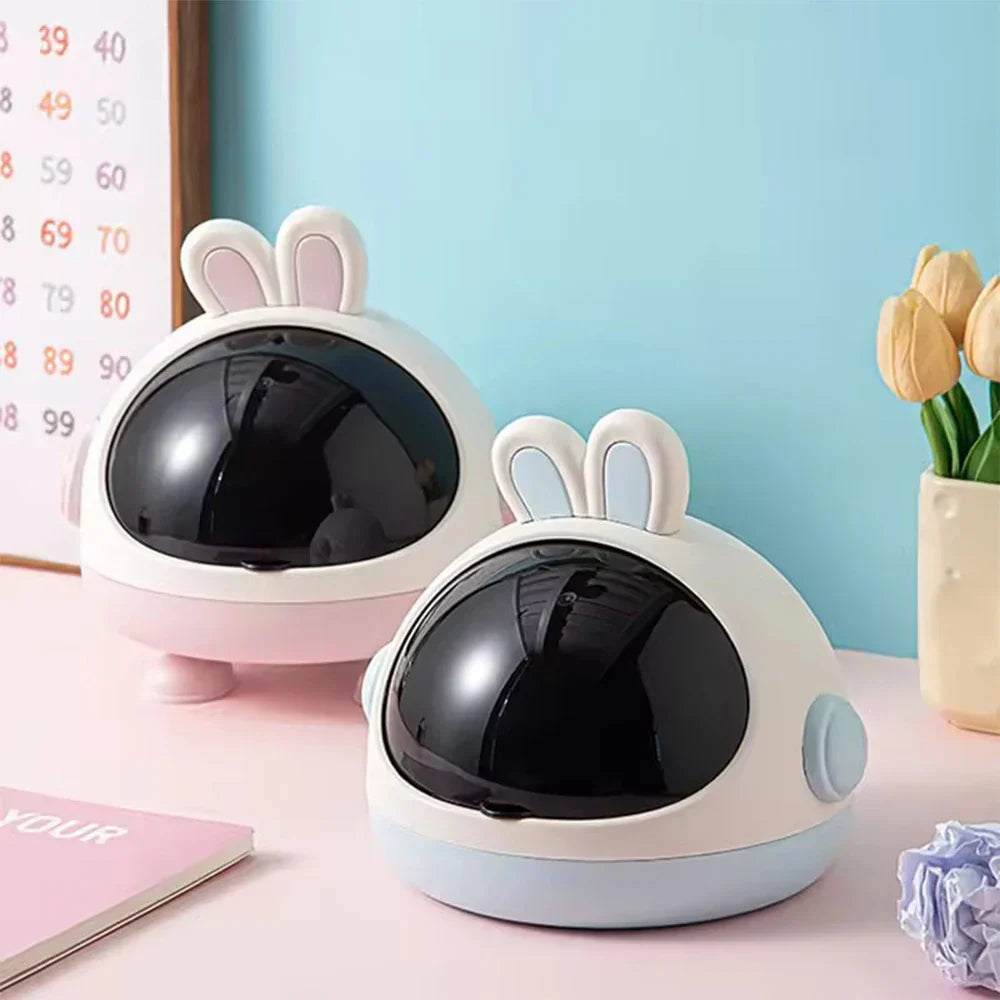 Mini Rabbit Desktop Storage Trash Bin
