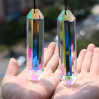 Lichtara Sun Catcher Crystal Pendant Set | 2 Pieces Rainbow Prism for Windows & Garden | Decoration for Home & Outdoor