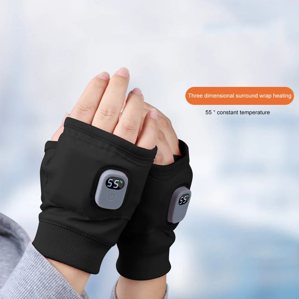 ThermoGrip Heated Gloves | 360° All-Around Heat | Rechargeable & Windproof | Touchscreen Function