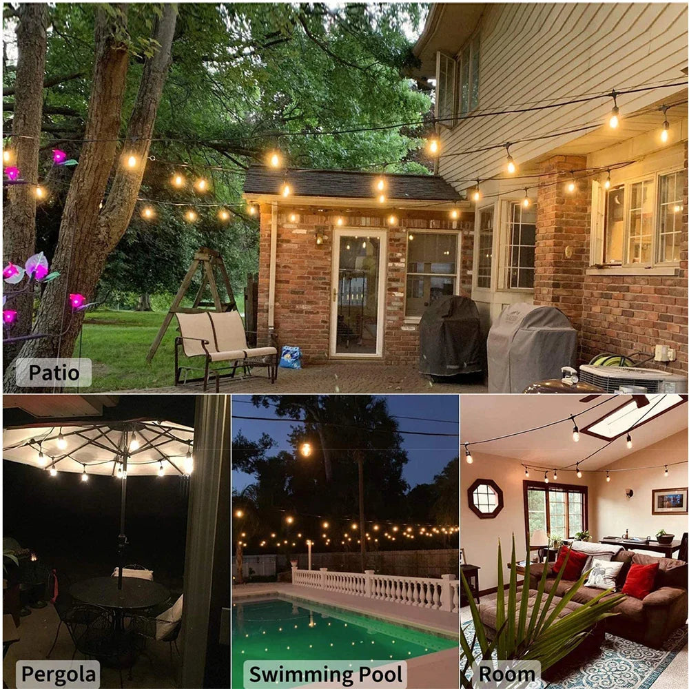 LED Solar String Lights SolaLuma | Waterproof IP44 | For Garden, Terrace & Camping | Automatic Lighting