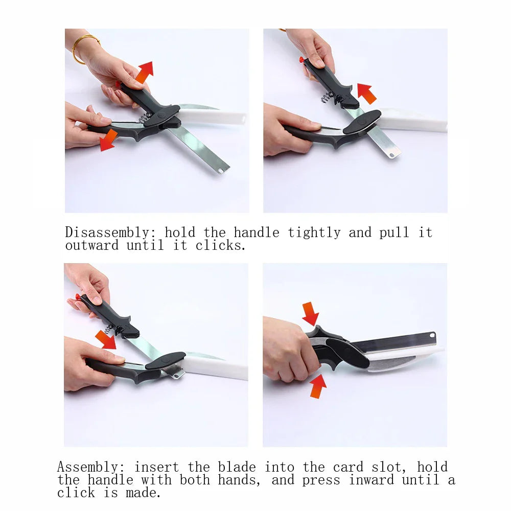 2 in 1 Scissors with Cutting Board