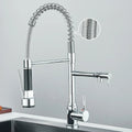 Faucet with Double Spout – High-Quality Faucet for Flexible Washing, Swivable, Ideal for Modern Kitchens, Easy to Clean and Simple Installation