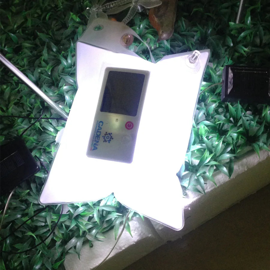 Solar lamp in transparent bag – Energy-saving LED lamp for garden and outdoor use