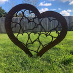 HEARTORA Garden stake heart | Rust look metal | Rustic decor for Christmas, Easter & garden