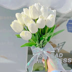 Artificial Tulip Bouquet with Realistic Lifelike Flowers