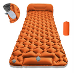 Ultra-Comfort Inflatable Camping Mattress with Integrated Pillow and Pump