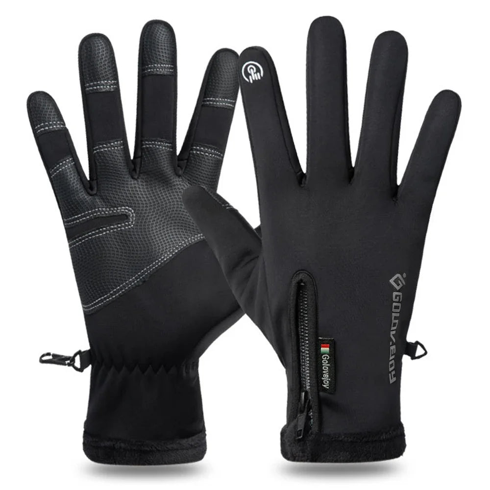 IronRide Motorcycle Winter Gloves | Waterproof & Windproof | Fleece Lined & Touchscreen Compatible | Tactical Design