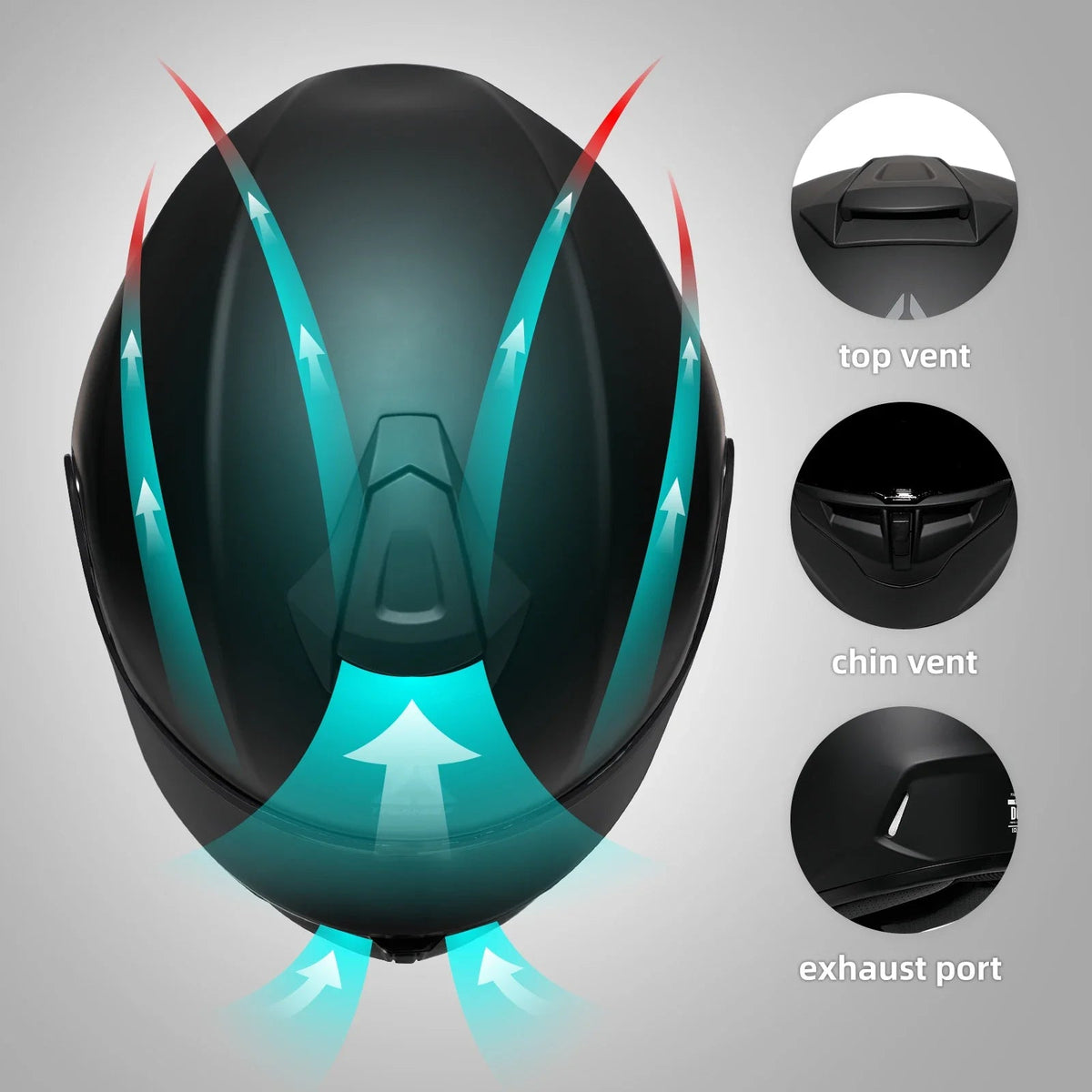 Modern Full Face Helmet with Clear Visor