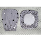 2-piece Split Office Rose Chair Covers