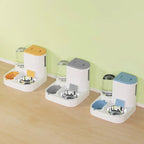 Feedipet Food & Water Dispenser for Cats & Dogs | Automatic Refill | 2-in-1 Bowl Set